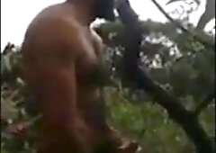 Str8 Spanish jack in public woods