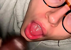 Black and white dudes give interracial gay blowjobs