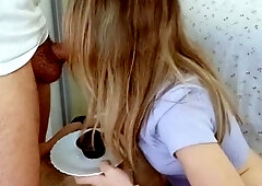 Blonde Teen Takes Her Cupcake With a Side of BDSM
