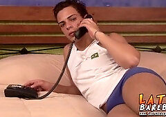 Horny latin twinks with dark hair get rock hard and naughty when left to themselves