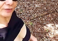 In the woods looking for a cock