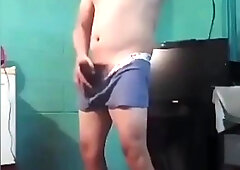 Jesus en boxer jalandose el pene avienta semen episodio 4