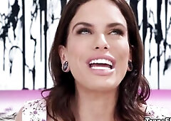 Steamy 3some with slutty and kinky Throuple