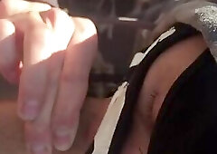 Femboy in public sucks my big cock