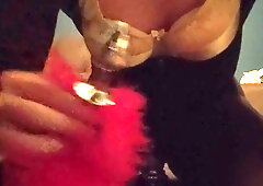 James Plays with a Tail Cork and a Inflatable Butt-Plug