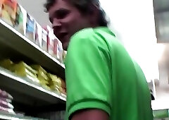 College teens public wank for a dare