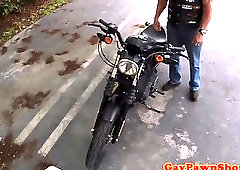 Straight pawnshop bear assfucked for cash