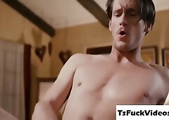 Tranny Masseuse Throats With Analed Her Man Clien