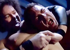 Trainer Luca Ciccone joins in a sexy steamy trio tormenting with a twink sub