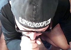 Horny DILF analpounded in gloryhole