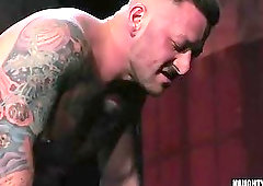 Tattoo military fetish and cumshot