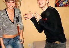 What you are seeing here is some of the best hidden cam movies ever. He set up a secret hidden cam in the bedroom at a house party. These two actually