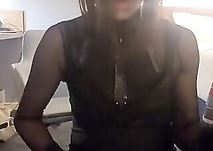 masked tranny slut cumming