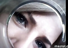 Consummate czech stunner is gaping bald snatch and shoves speculum unfathomable inside having the most good climax