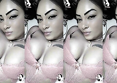 Curvy dark-haired woman with tattoos takes him deep in her mouth then receives anal creampie