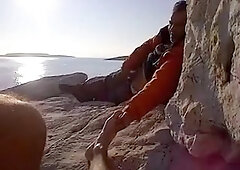 Wanking in Public (limanakia nude beach)