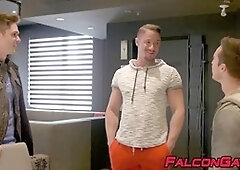 inked jock Pierre Fitch backside destroyed by Nikko Russo