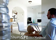 NANNYSPY Big dick sexual workout for her nanny job