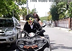 Latin Chick Doxy Gets Picked Up On A 4 Wheeler And Drilled Hard In The Centre Of City