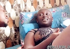 That babe squirts all over his large penis