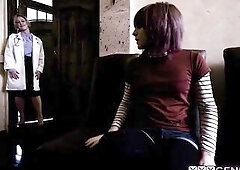 Large booty mother I'd like to fuck doctor Dee Williams double teamed by a lewd large shlong t-girls Khloe Kay and large ramrod Jean Hollywood