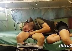 Sucking Straight Latino Soldier