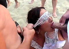 Angel Bathed in Cumshots Bukkake