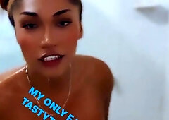 Young ladyboy in the douche