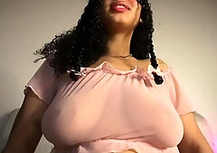 Chubby Brunette Big Boobs Dildo Masturbation