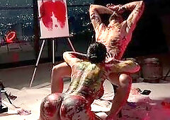 I drilled my student in the booty to improve her grade on an art exam; I left her butt full of cum.