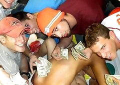 Humiliating amateur action with the pledges