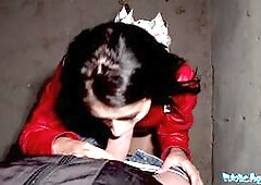 Rip my Nylons and Fuck my Pussy Hard outside