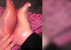 oiled feet?