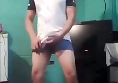 Jesus en boxer jalandose el pene avienta semen episodio 4
