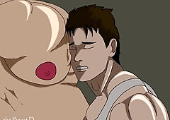 [full] Alien Slime 3 - Muscle Growth Animation - Car Toon And Muscle Daddy