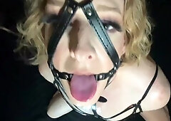 Cum Play With Oral Ring Face Gag