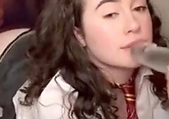 Rose Beck Dildo Sucking And Riding