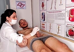 Patient's erection right in front of the nurse
