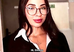 Colombian maid screws older golden-haired Monique Fuentes and large ebony weenie Brandon Cruz