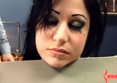 Kinky bdsm hoe throating shaft