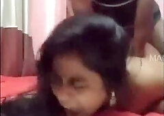 Splendid Indian Wifey Bj and Pulverizing