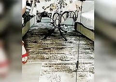 Foot Fetish Caged and Plugged Sissy Crossdresser