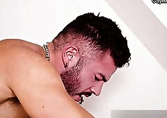 Big German cock for big muscular ass and that deep throat