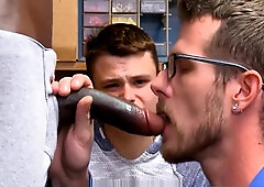 Shoplifting Twink And His Step dad Fucked By Black Security Officer