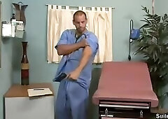 horny doctor teasing his huge cock - pool quality