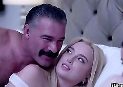 Kicked Out Hazel Moore Crashes at Lexi Lores Submits to Stepdad Charles Dera