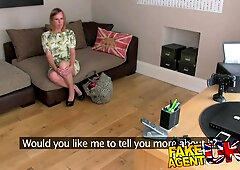 FakeAgentUK Deep throating and anal from shy amateur