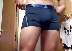 Flexing and Attempting On Lingerie