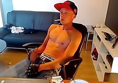 Smoking Boy JO w/ Cumshot