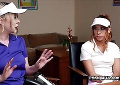 Coed and soccer cougar rides head teachers penis